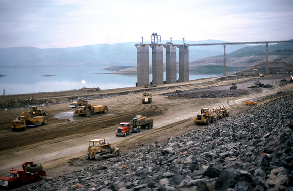 San Luis Dam Repairs 1982 Srping