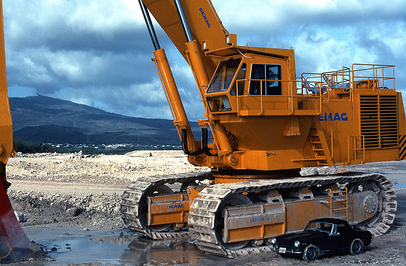 Big Excavator Little Car