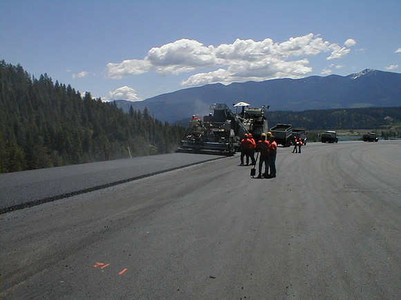 Paving the North Hill, Bonners Ferry, Idaho