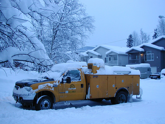 Typical morning in Anchorage, Alaska