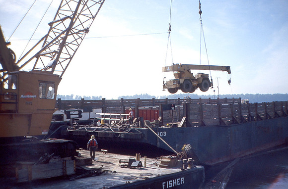 Loading a Barge for Alaska