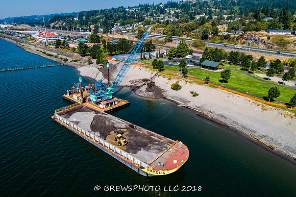 Kalama Beach buildup