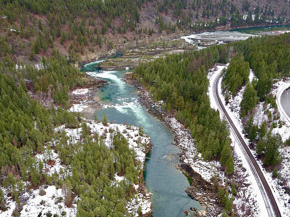 Swinging Bridge and Kootenai Falls in NW Montana