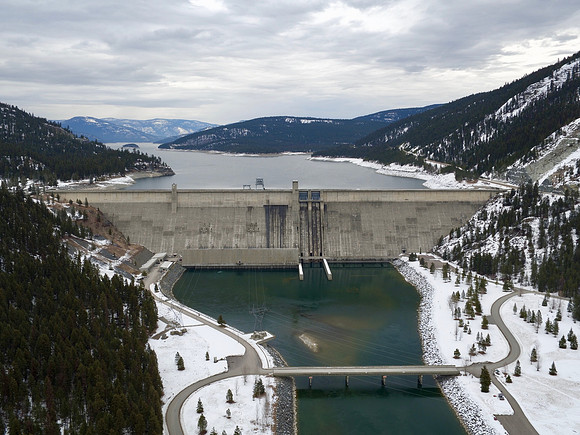 Libby Dam on the Kootenai River in NW Montana