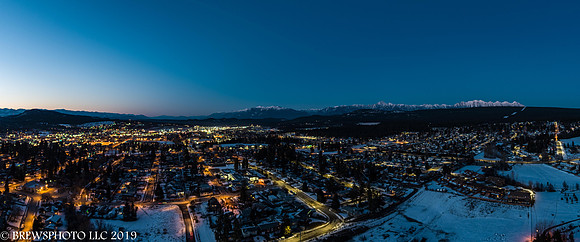 Cranbrook BC at night