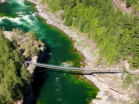 Swinging Bridge over the Kootenai