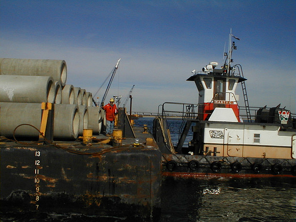 Ocean City, NJ Pile Barge & Tug
