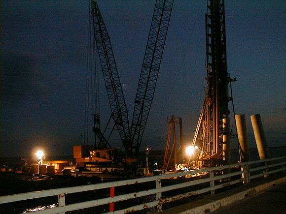 Mr Barge at Night