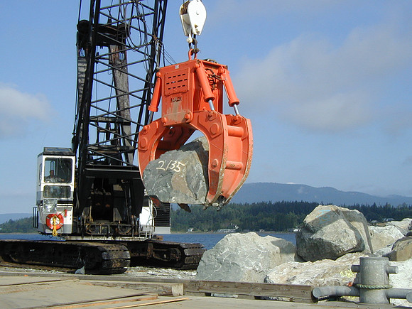 Brusco's 4600 loading rock @ Anacortes