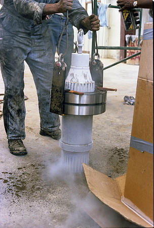 Shrinking a shaft with Liquid Nitrogen
