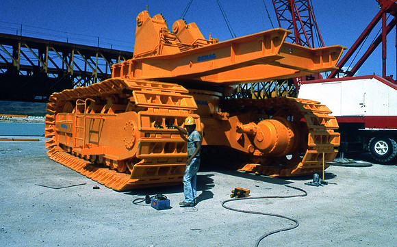 Ricky posing by the Demag Track