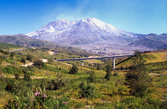 Mirada Creek Bridge & Mt. St. Helens
